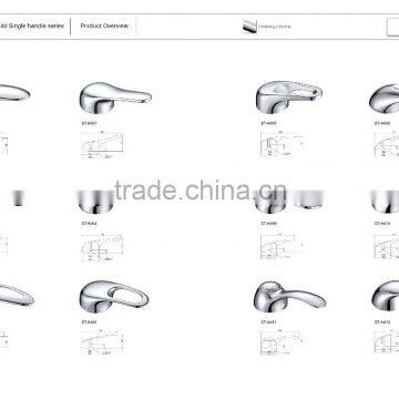 Bathroom Hardware Accessories for Zinc Alloy Shower Room Basin Faucet Handle