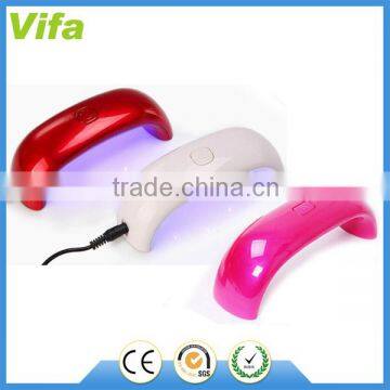 9W rainbow LED UV lamp for nail art