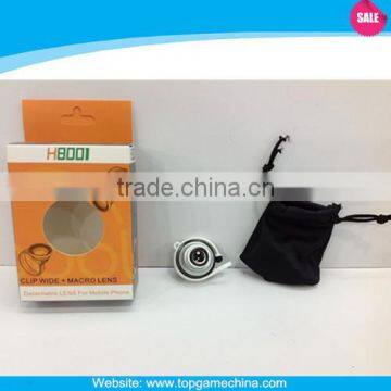 Detachable Camera lens for mobile phone,Clip wide+Macro lens