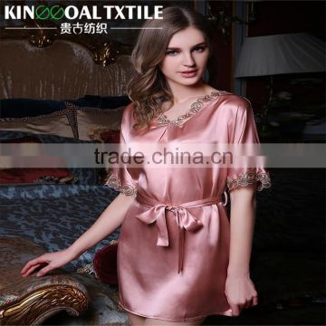 Sexy New Fashion 100% Silk Plus Size Women's sleepwear