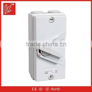 ip66 weatherproof mini isolator switch, waterproof isolating switch 1p/2p/3p/4p