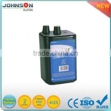 zinc carbon 6V 4R25 battery charge carbon