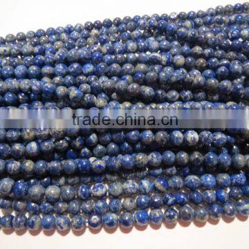 Afghan Lapis lazuli round 5-6mm gemstone bead strands wholesale