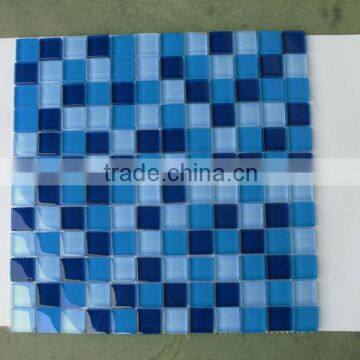 12''x12'' blue mix mosaic crystal glass mosaics