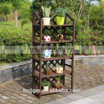 outdoor wooden planter holder