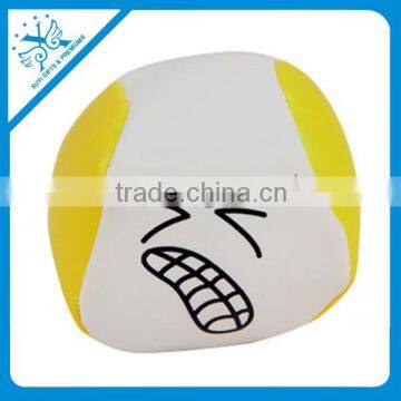 Kintting 4 Panel PVC Leather Sandbags Ball Kintting Woven Juggling Ball Kintting CustomizedFootbag