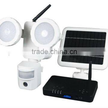 Solar LED Security Light With The Digital Wireless DVR Security System