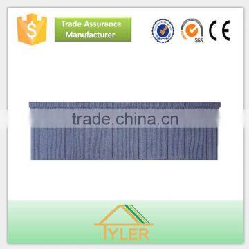 New Roofing Materials Colorful Stone Chip Coated Steel Roof Tile
