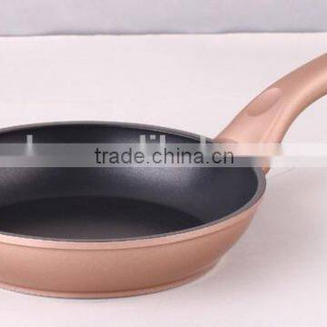 Aluminum Pressed/ Forged Copper Nonstick Coating Outer Painting Fry Pan Pizza Pan Egg Pan Round Crepe Pan photo-5