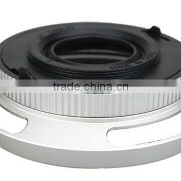 Auto Lens Cap & Aluminium Lens Hood For Panasonic