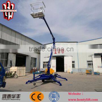 CE 10 M diesel engine towable boom lift workform/aerial working boom lift/sky lift