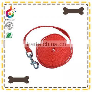 High quality red nylon rope retractable dog leash