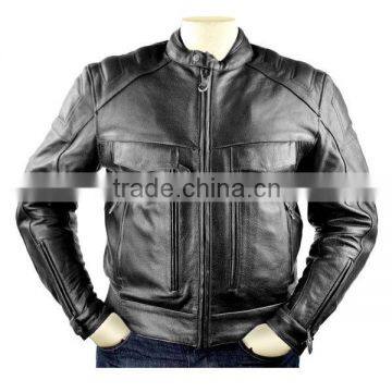 Jumbo Style Motorcycle Men Leather Custom Man Jackets