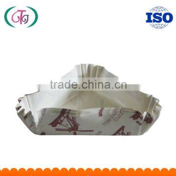 High Temperature Resistant Triangle cupcake liners PET Coated Paper SGS FSC Baking cups