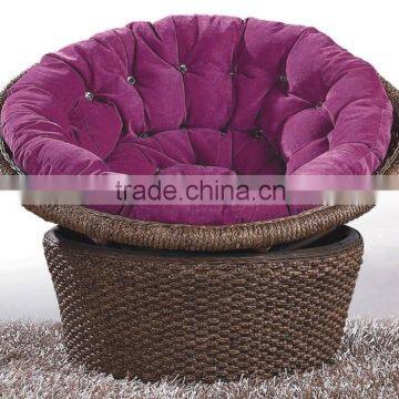 Natural Rattan Cane Wicker Round Lounge Sofa Chair Quality Choice photo-6