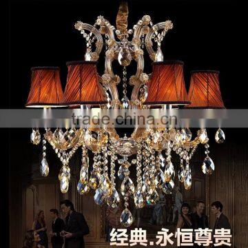 Theresa Crystal Chandelier Cognac Colored Glass Chandeliers Pendant Lights for Home Dining Room Decor CZ6007/6