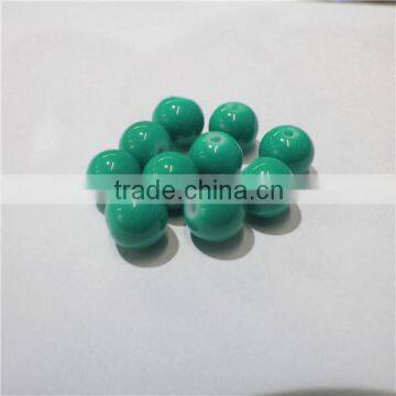 6mm cheap round neon stone color glass beads diy SCB031