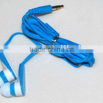 in-ear earphone with flat wire