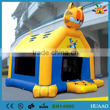 Comercial grade pvc inflatable Garfield animal jumping castle