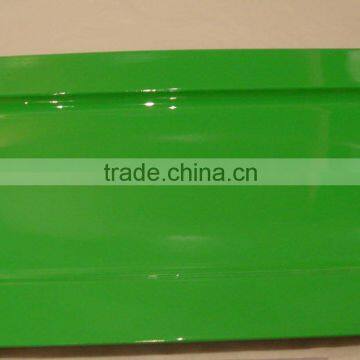 Green plastic plate