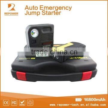 Repower 12v car jump starter power bank with air compressor