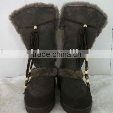 Classic Sheepskin Boots with decoration(factory with BSCI Certification)