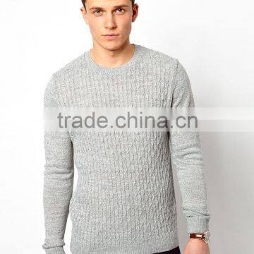 Man's Cable knit Crew neck Jamper Sweater