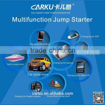 Multifunction Mini Auto Jump Starter for Car Emergency Start and Power Bank for Charge Smartphone , Tablet PC, Laptop PC