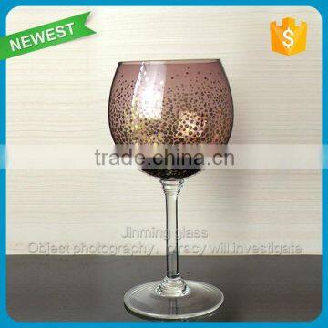 Newest Colorful Goblet Wine Glass Wholesale Thick Bottom Glass Wine Cup Support OEM Glass Cup photo-2