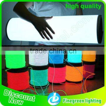 electroluminescent wire,2015 finegreen lighting best selling 2.3mm el wire