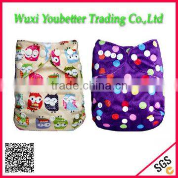 Washable and Reusable Baby Diapers One Size Minky Baby Cloth Diaper Environmental Protection Baby Nappy Cloth Diapers