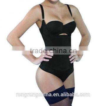 Seamless Firm Control Shapewear Open bust Bodysuit Body Shaper Black                        
                                                Quality Choice