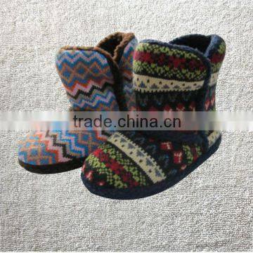 2014 fashion colorful knitted ladies women winter boots