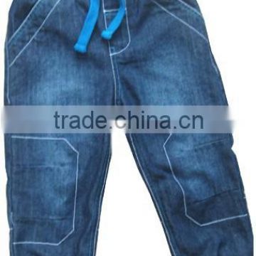 baby clothes wholesale price folded lycre cuff baby boy denim pants