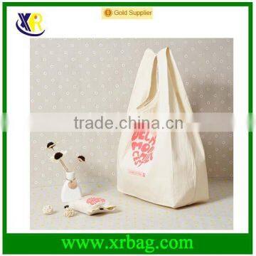 Custom Large Cotton Foldable Tote Shopping Bag photo-2