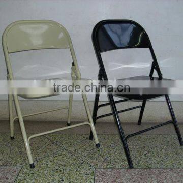 pvc padded metal square portable chair for meeting/wedding/party