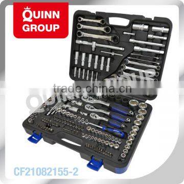 155-PC 1/4", 3/8" & 1/2" Dr. Professional CR-V Inch Socket Kit