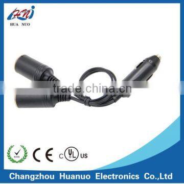 Car cigarette lighter plug and car cigarette lignter socket with cable