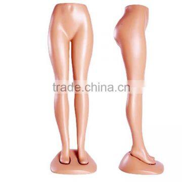 Sexy plastic standing Female mannequins legs for pants display with stand base