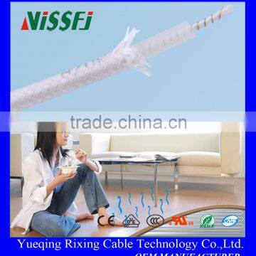 FLOOR HEATING SYSTEM use silicone fiber heating cable OEM EXCELLENT QUALITY SUPPLY YOU SAFE AND WARM ENVIRONMENT