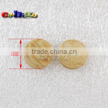 15mm(24L) Dia. Imitation Wood Grain Resin Buttons 2/4 Holes Sewing Craft Accessories For Bag Garment #FLN005-15 Quality Choice photo-2