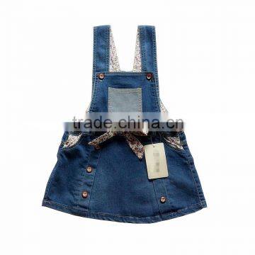 kids fashion toddler butterfly waistband little girls denim jeans suspender straps skirts