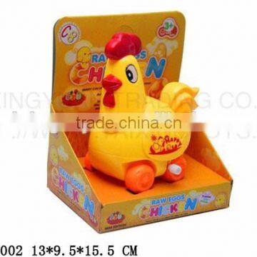 kids toys electric plastic hen with light and music