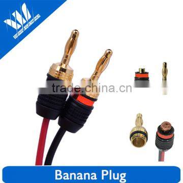 High Quality Banana Plug Compatible with Virtually Any Speaker, Wall P late, or A/V Receiver