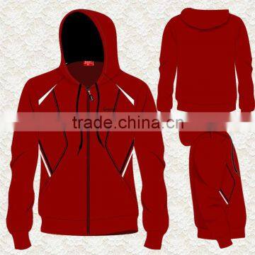 Unisex full zipper red polar fleece hoodie jacket,sweatshirts