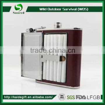 Different shapes logo customized 5 oz Stainless steel unique hip flask