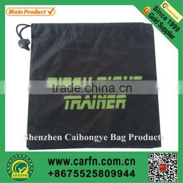 print cheap nylon drawstring bag with plastic stopper