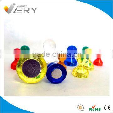 Assorted Color Neodymium Magnetic Push Pins Holder