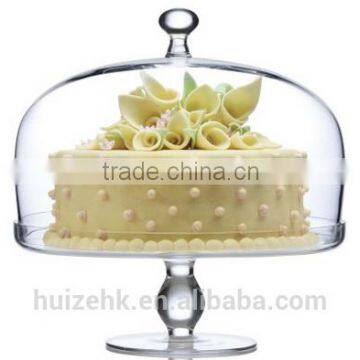 Glass Cake Stand with Cake Dome Set