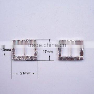 (M0193-10mm inner bar) horizontal rectangular crystal buckle